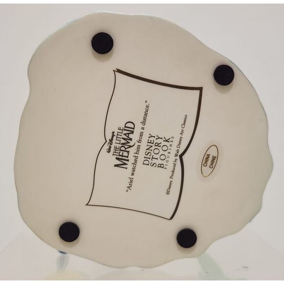 The Little Mermaid Disney Story Book Figurine Ariel Watched Him From A Distance - Picture 8 of 16